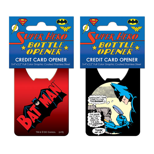 Batman Comic Credit Card Bottle Opener